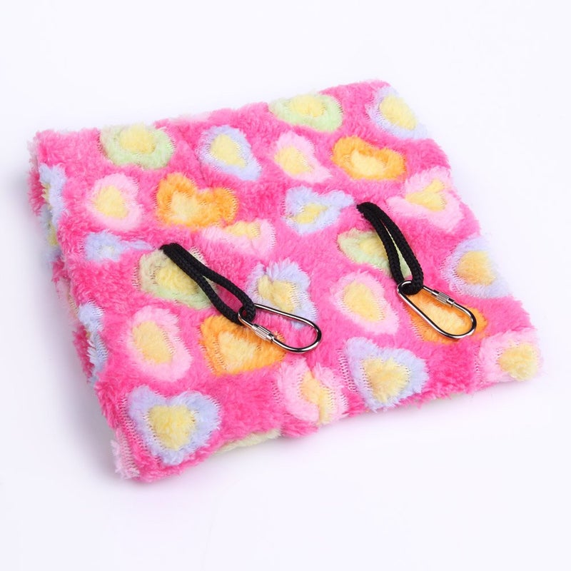 VktechÂ® Plush Snuggle Bird Hammock Hanging Snuggle Cave Happy Hut Bird Parrot Hideaway Size M (23.5 * 22cm) (Pink) - Image 5